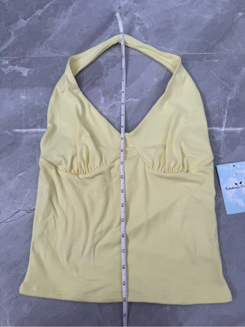 Women’s Rebellious Dreamer Halter Top Bundle Ruched Bust V-Neck Basic Medium - Picture 16 of 16